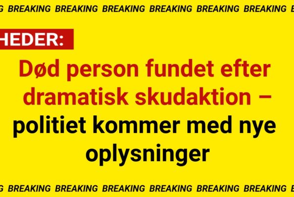 Død person fundet efter dramatisk skudaktion – politiet kommer med nye oplysninger