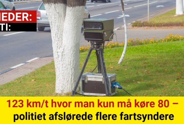 123 km/t hvor man kun må køre 80 – politiet afslørede flere fartsyndere