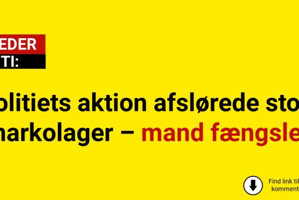 Politiets aktion afslørede stort narkolager – mand fængslet