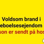 Voldsom brand i beboelsesejendom – én person er sendt på hospitalet