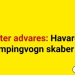 Bilister advares: Havareret campingvogn skaber kø
