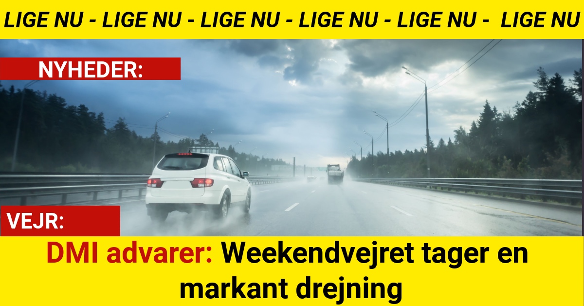Nu kommer regnen – sådan rammer weekendvejret Danmark