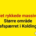 Politiet rykkede massivt ud: Større område afspærret i Kolding