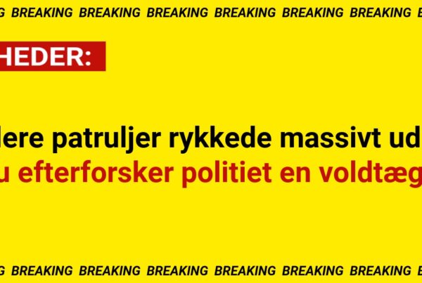 Flere patruljer rykkede massivt ud: Nu efterforsker politiet en voldtægt