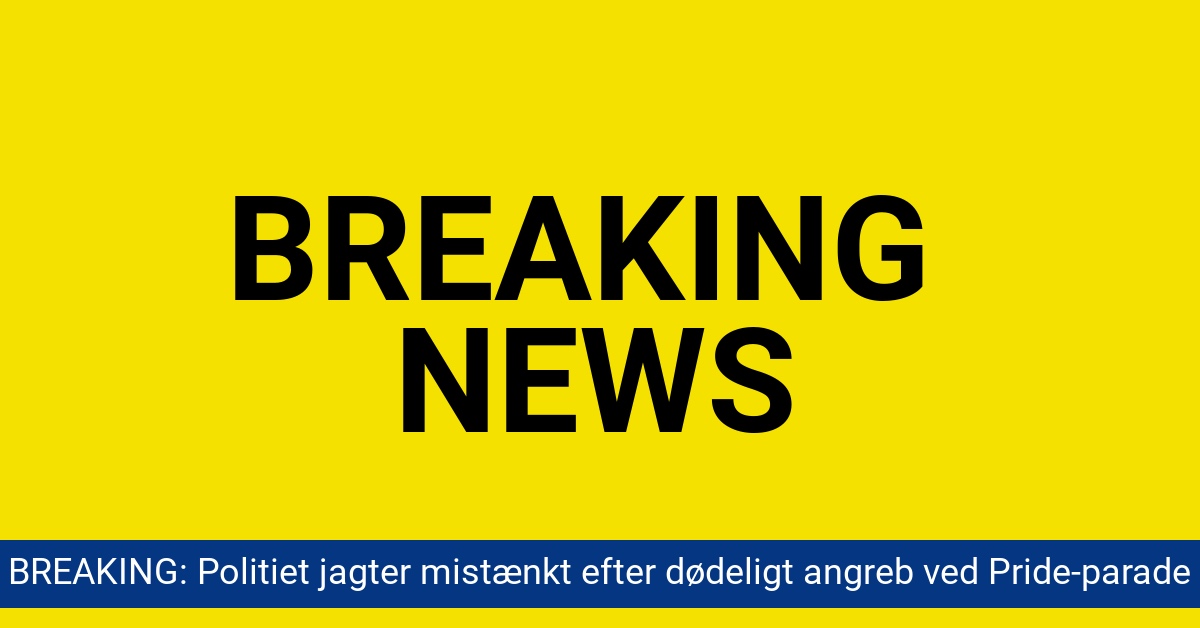 BREAKING: Politiet jagter mistænkt efter dødeligt angreb ved Pride-parade