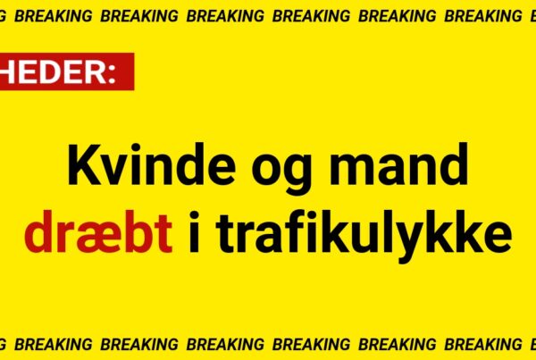 Kvinde og mand dræbt i trafikulykke