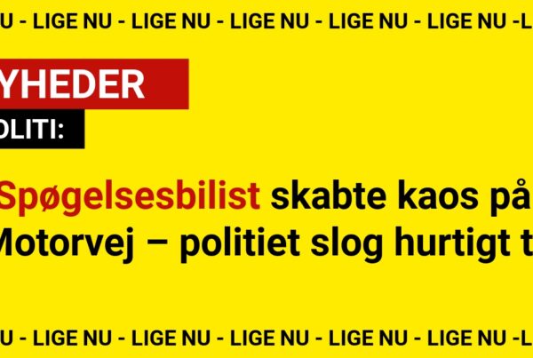 Spøgelsesbilist skabte kaos på Motorvej – politiet slog hurtigt til