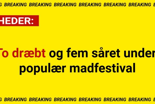 To dræbt og fem såret under populær madfestival