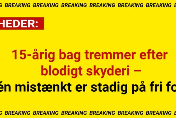 15-årig bag tremmer efter blodigt skyderi – én mistænkt er stadig på fri fod