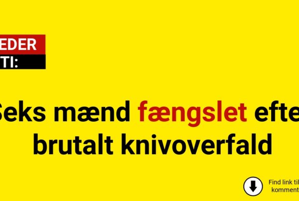 Seks mænd fængslet efter brutalt knivoverfald