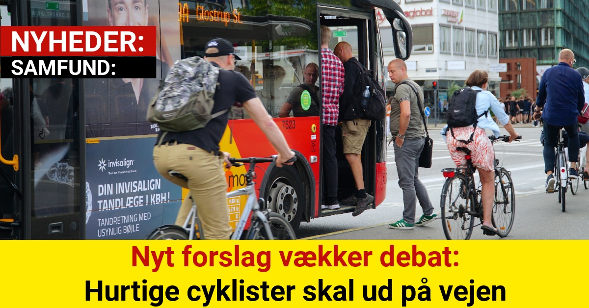 Nyt forslag vækker debat: Hurtige cyklister skal ud på vejen