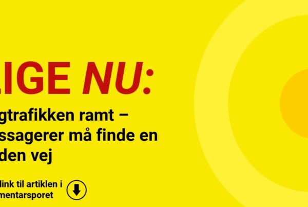 Togtrafikken ramt – passagerer må finde en anden vej
