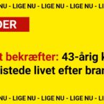 Politiet bekræfter: 43-årig kvinde mistede livet efter brand
