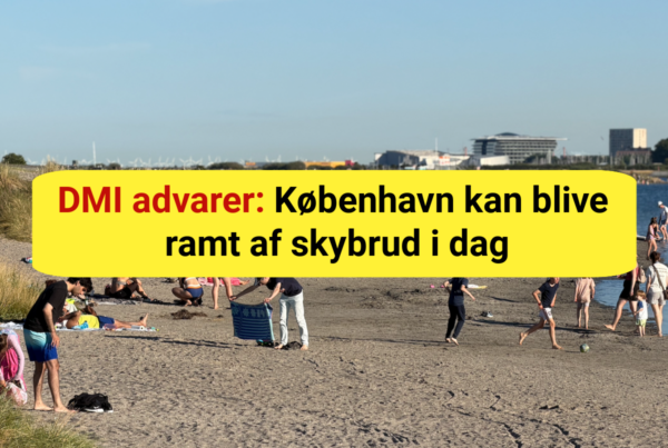 DMI advarer: København kan blive ramt af skybrud i dag