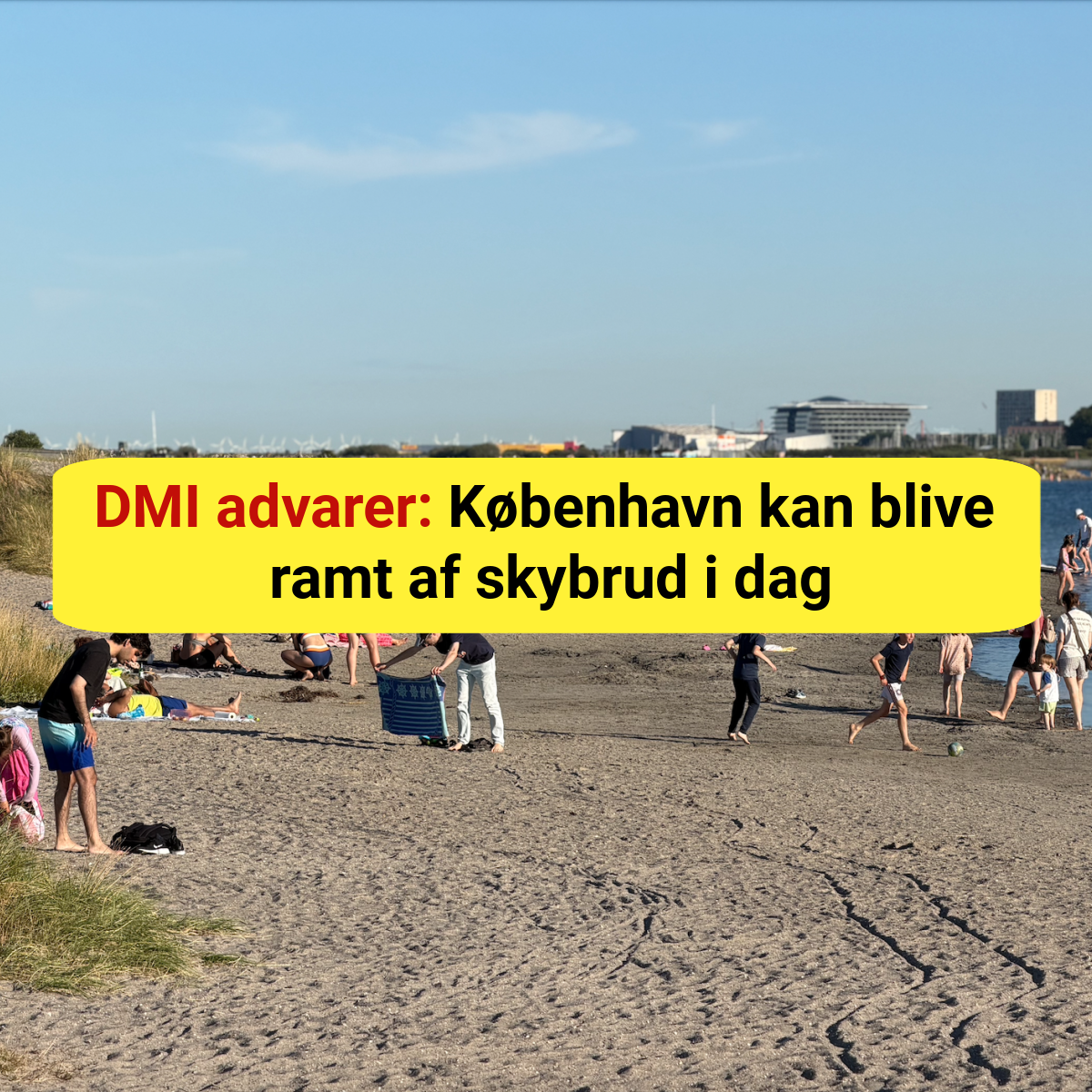 DMI advarer: København kan blive ramt af skybrud i dag