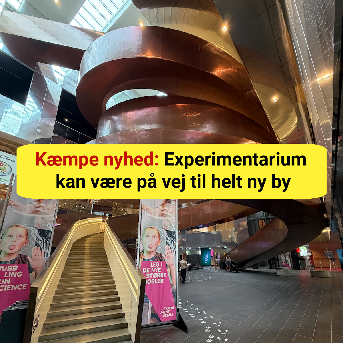 Kæmpe nyhed: Experimentarium kan være på vej til helt ny by