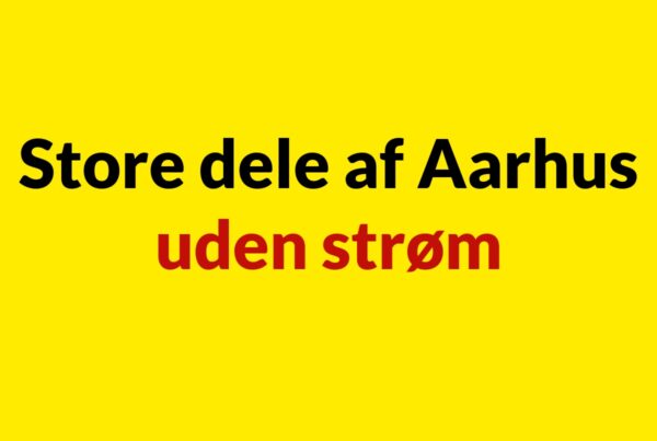 Store dele af Aarhus uden strøm