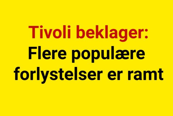 Tivoli beklager: Flere populære forlystelser er ramt