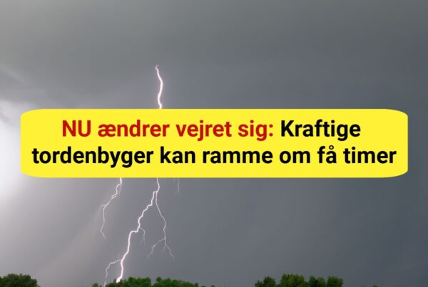 Meteorologerne advarer: Nu går det løs flere steder i Danmark