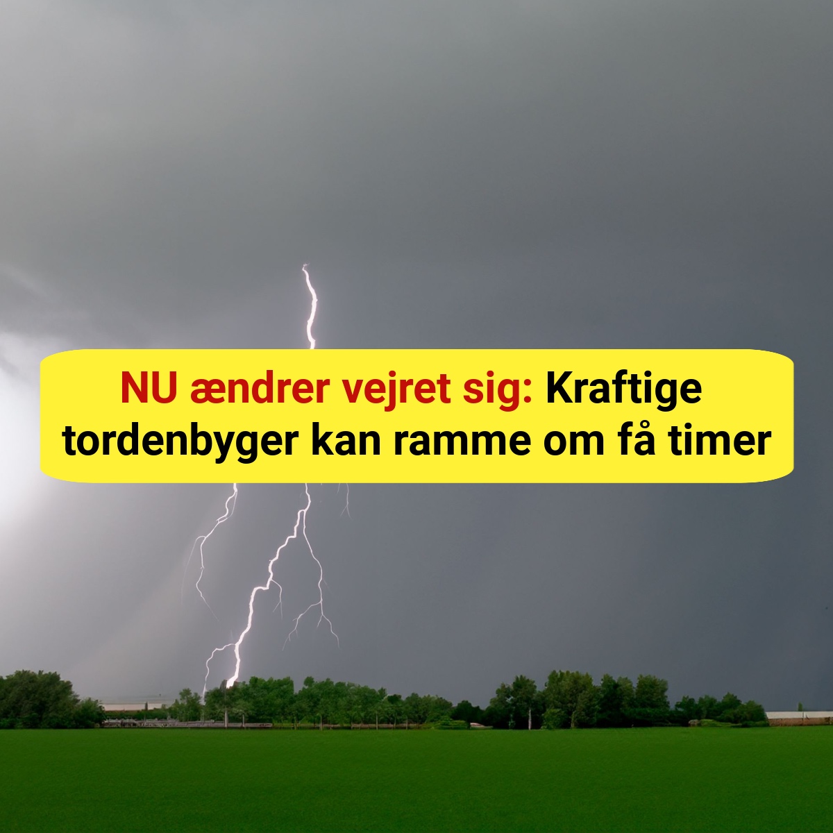 Meteorologerne advarer: Nu går det løs flere steder i Danmark