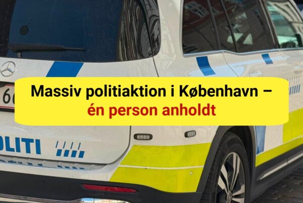 Massiv politiaktion i København – én person anholdt