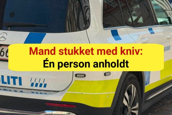 Mand stukket med kniv: Én person anholdt