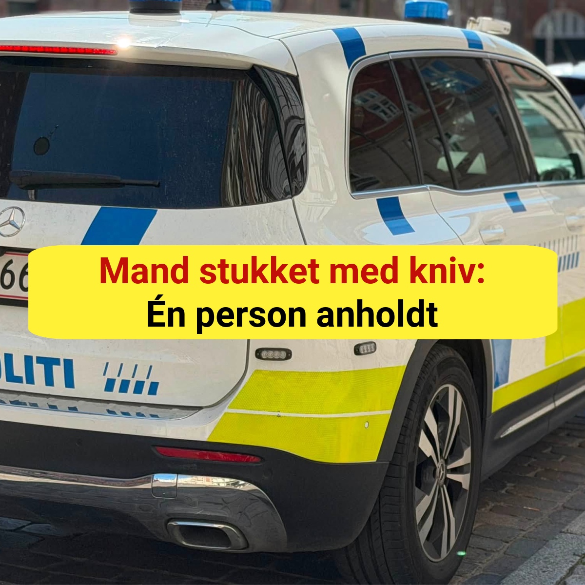 Mand stukket med kniv: Én person anholdt