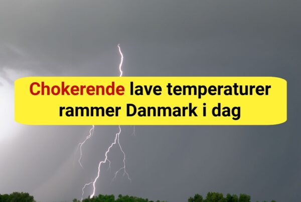 Chokerende lave temperaturer rammer Danmark i dag