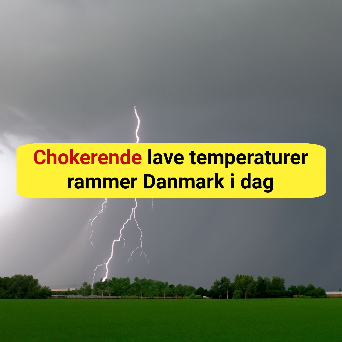 Chokerende lave temperaturer rammer Danmark i dag