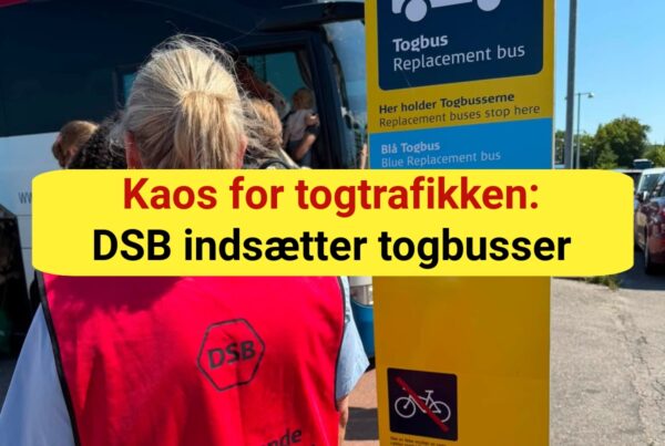 Kaos for togtrafikken: DSB indsætter togbusser