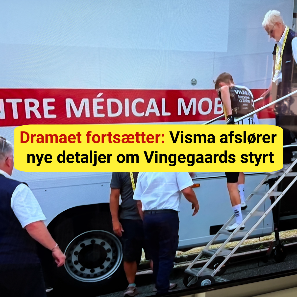 Første ord fra Visma efter Vingegaards Tour-exit: "Det er virkelig noget lort"