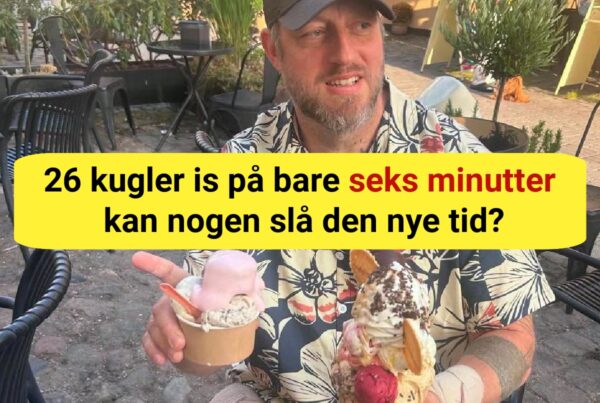 Ny rekord i dansk ishus: 26 kugler forsvandt på kun seks minutter