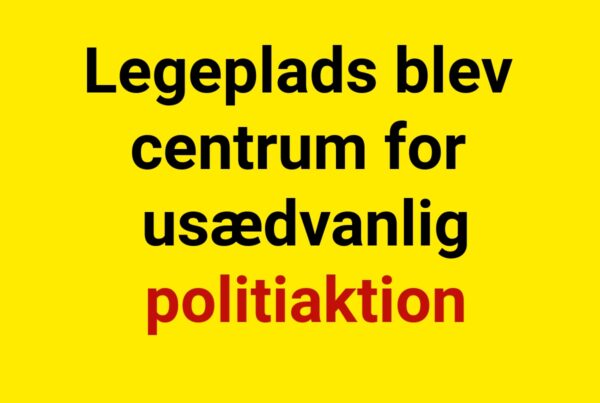 Par taget på fersk gerning på legeplads – politiet måtte gribe ind