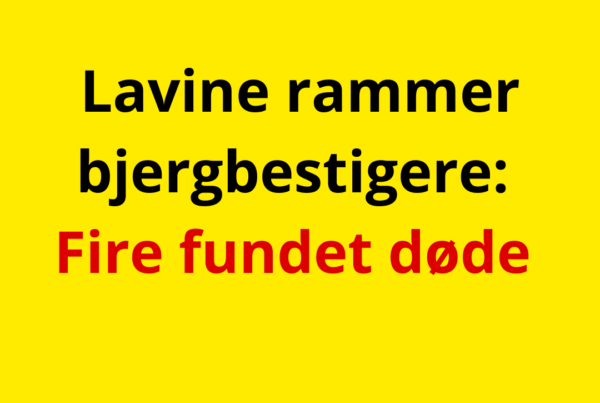 Lavine rammer bjergbestigere: Fire fundet døde