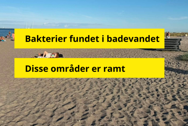Vigtig advarsel: Badning frarådes flere steder