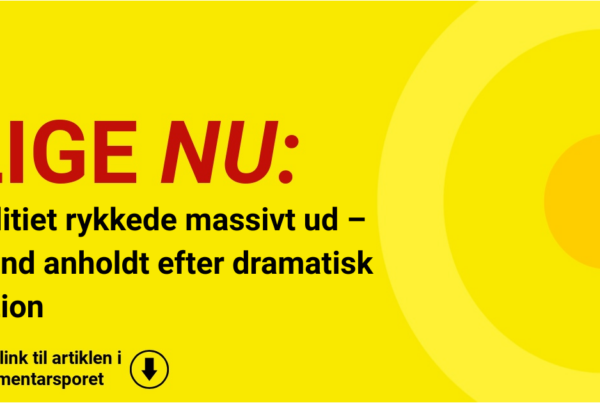 Politiet rykkede massivt ud – mand anholdt efter dramatisk aktion