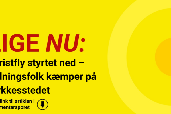 Turistfly styrtet ned – redningsfolk kæmper på ulykkesstedet