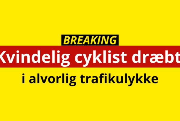 Kvindelig cyklist dræbt