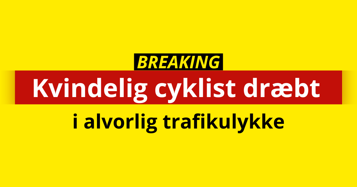 Kvindelig cyklist dræbt