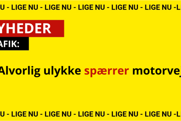 Alvorlig ulykke spærrer motorvej