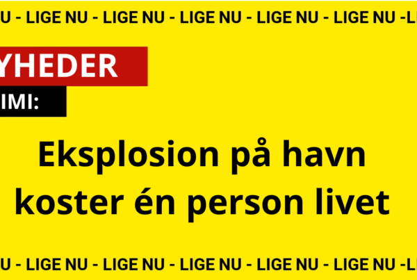 Eksplosion på havn koster én person livet