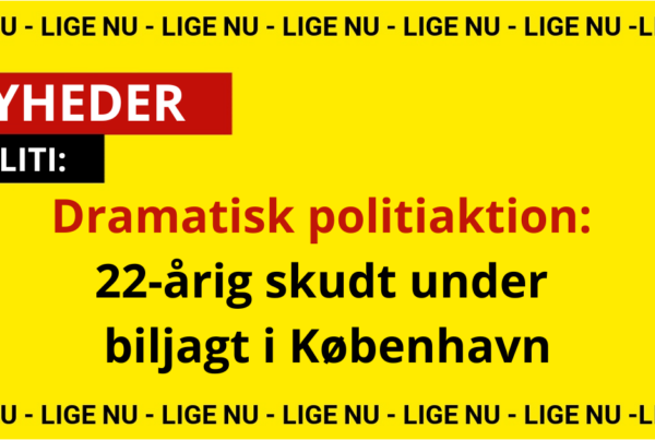 Dramatisk politiaktion: 22-årig skudt under biljagt i København