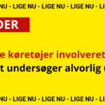 Tre køretøjer involveret – politiet undersøger alvorlig ulykke
