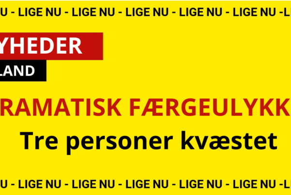 DRAMATISK FÆRGEULYKKE: Tre personer kvæstet