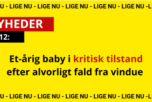 Et-årig baby I kritisk tilstand efter alvorligt fald fra vindue