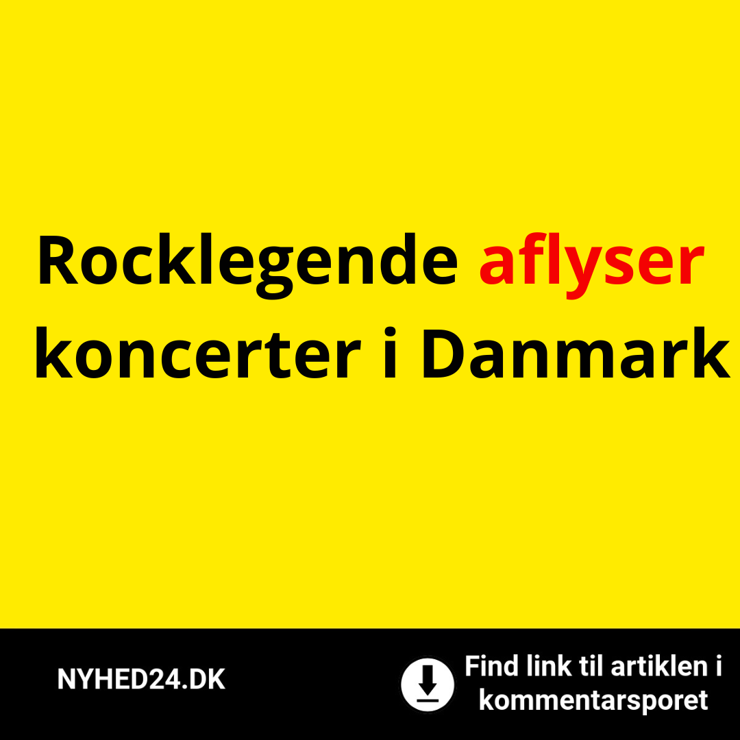 Rocklegende aflyser koncerter i Danmark