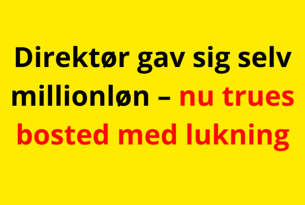 Direktør gav sig selv millionløn – nu trues bosted med lukning