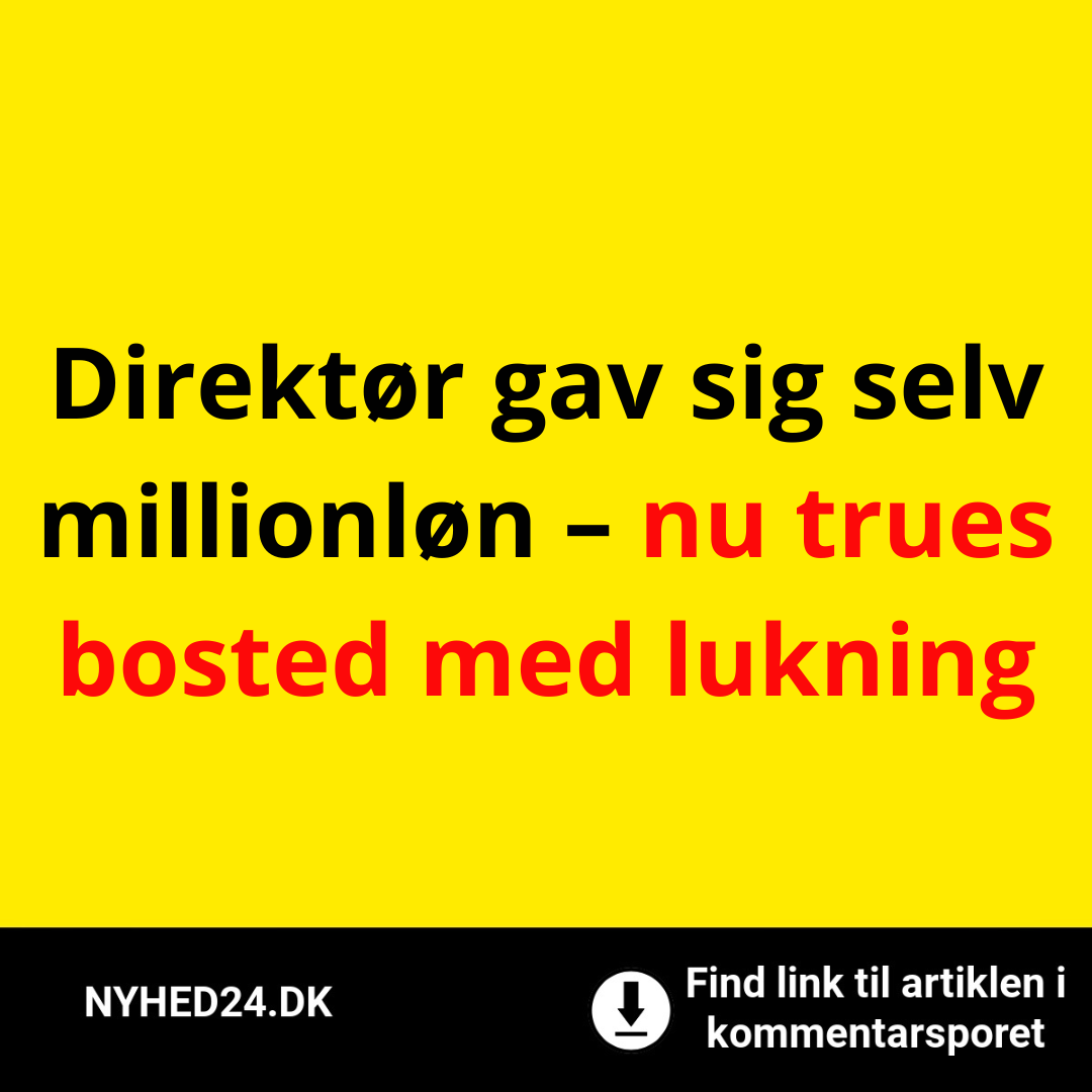 Direktør gav sig selv millionløn – nu trues bosted med lukning