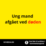 Ung mand afgået ved døden
