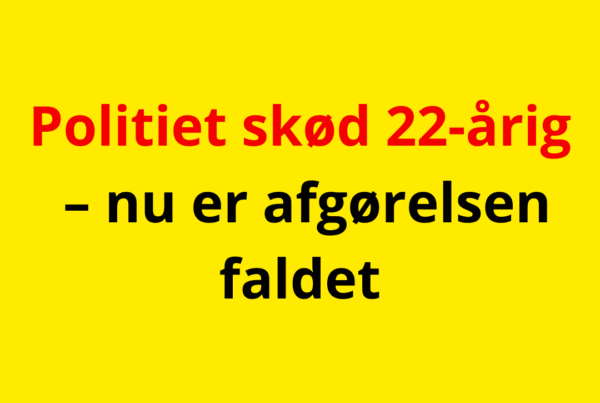 Politiet skød 22-årig – nu er afgørelsen faldet